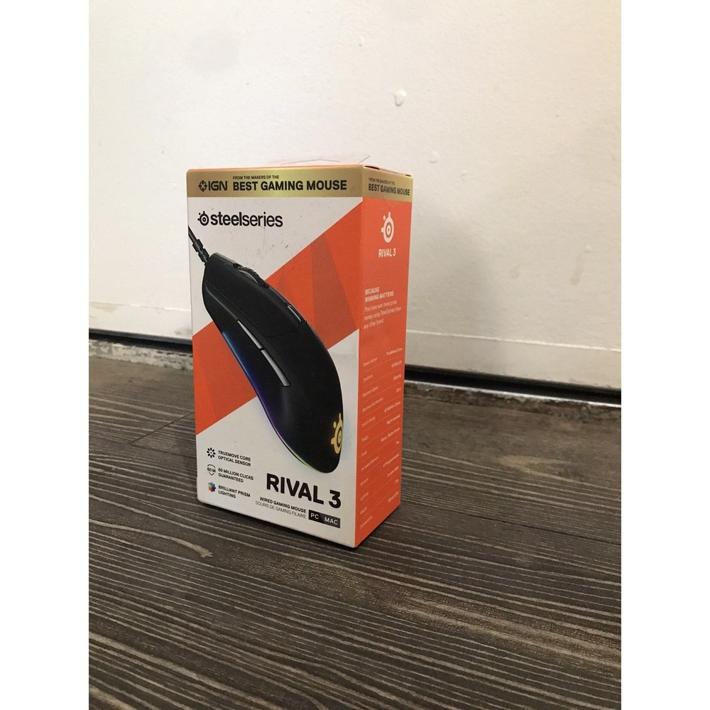 NOT FOR SALE SteelSeries Gaming Mouse Rival 3 Wired Gaming Mouse Black Matte